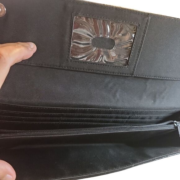 Faux Ostrich Leather Clutch